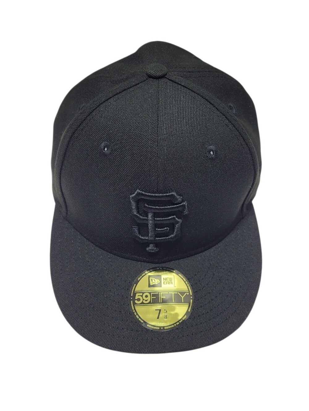 (NWT) San Francisco Giants New Era Black Primary Logo Basic 59FIFTY Fitted Hat